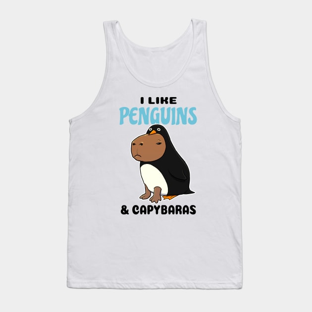 I Like Penguins and Capybaras Tank Top by capydays